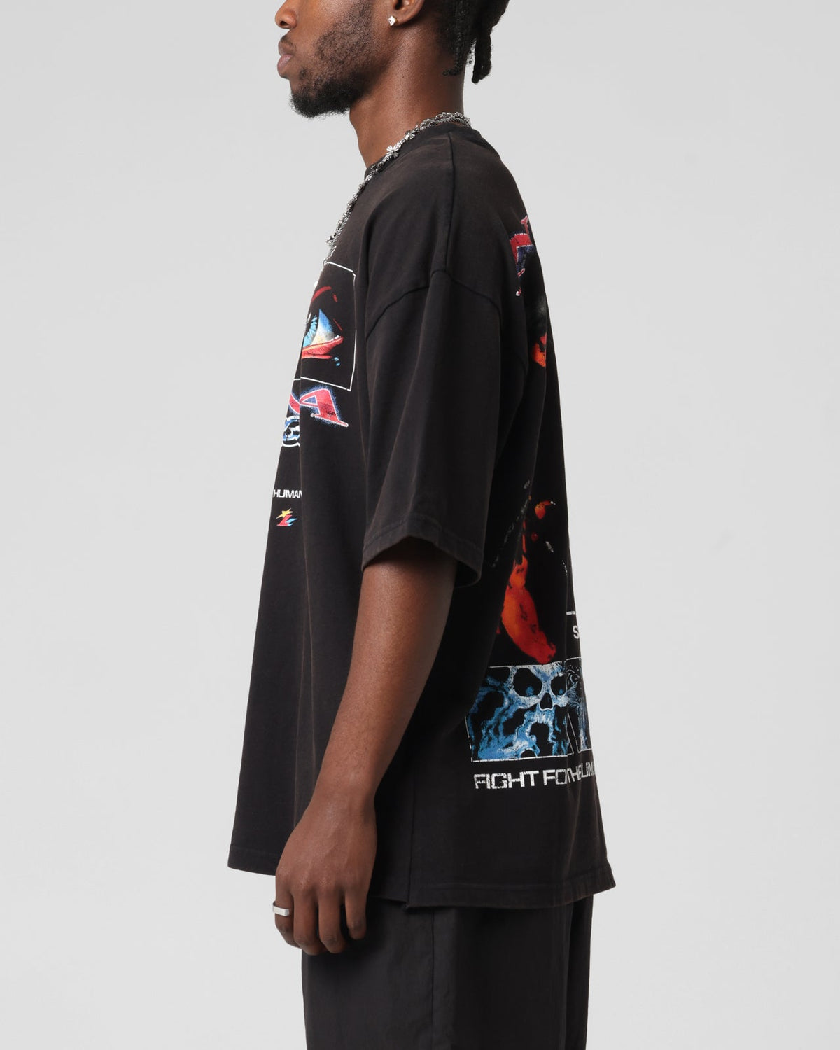 Loiter Ninja Vintage T-Shirt Vintage Black