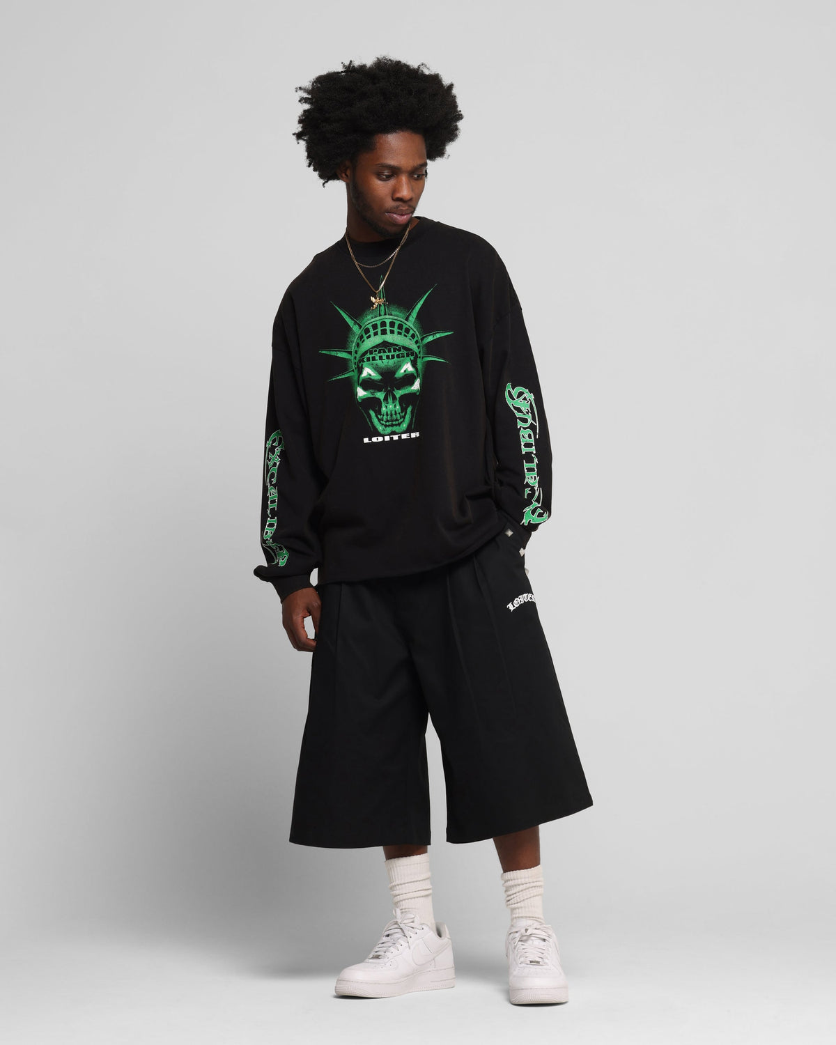 Loiter Liberty Long Sleeve T-Shirt Vintage Black