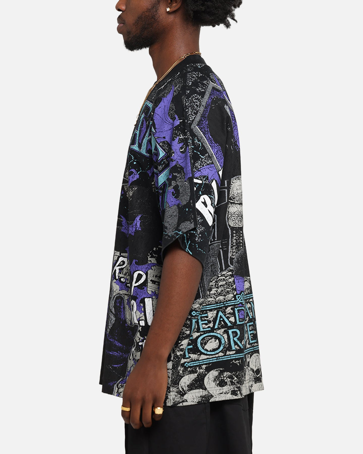 Culture Kings X WWE Undertaker All Over Print T-Shirt Black
