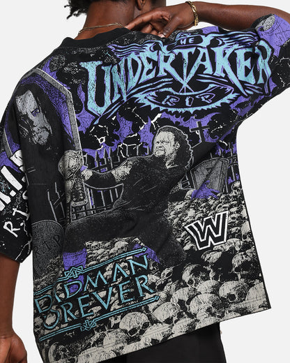 Culture Kings X WWE Undertaker All Over Print T-Shirt Black