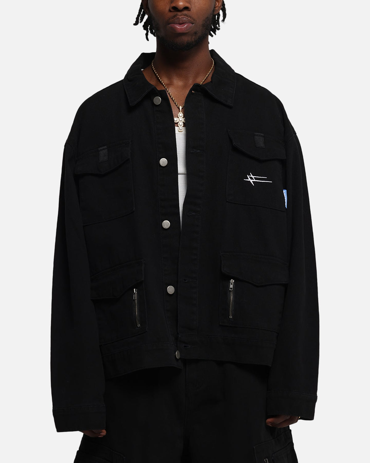 Loiter Combat Utility Jacket Washed Black