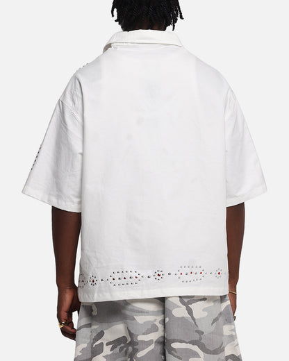 Loiter Western Button Up Shirt Cream