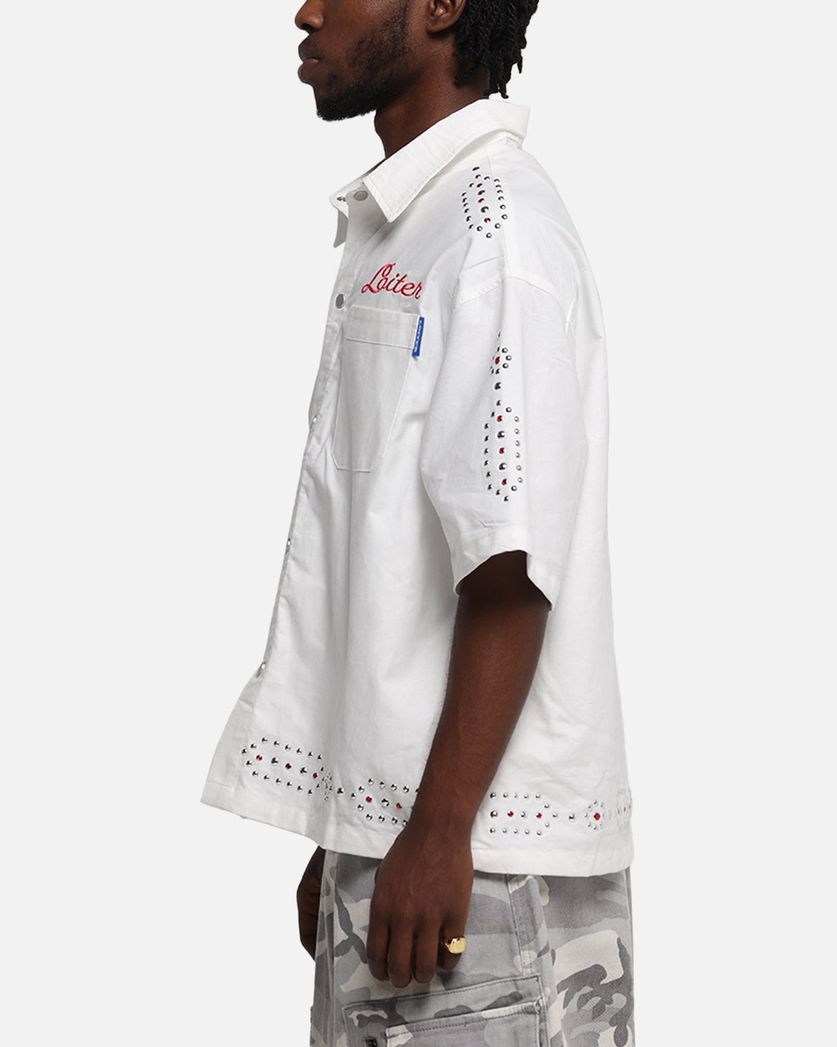 Loiter Western Button Up Shirt Cream
