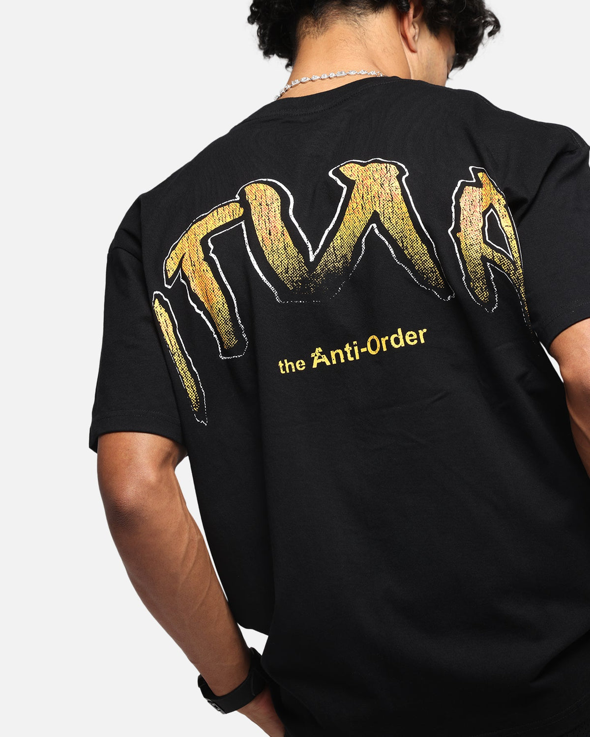 The Anti Order Anti Collegate Boxy T-Shirt Black