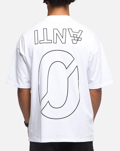 The Anti Order Azero Stencil Mock Neck T-Shirt White