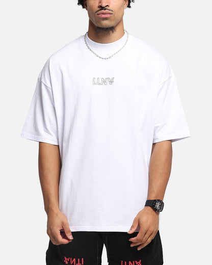 The Anti Order Azero Stencil Mock Neck T-Shirt White