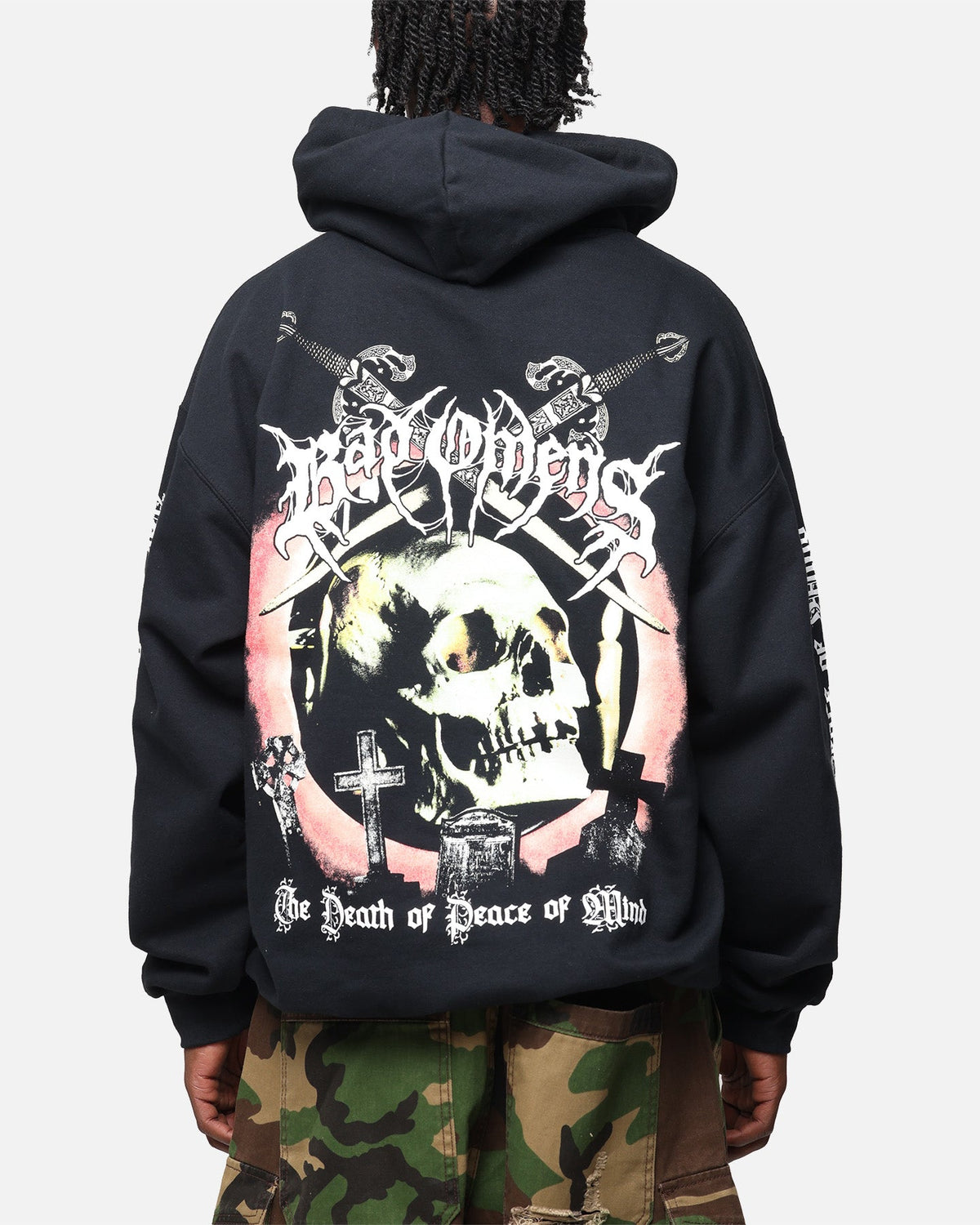 Bad Omens Skull Grave Hoodie Black