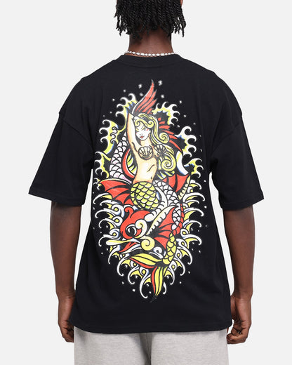 Ed Hardy Mermaid T-Shirt Black