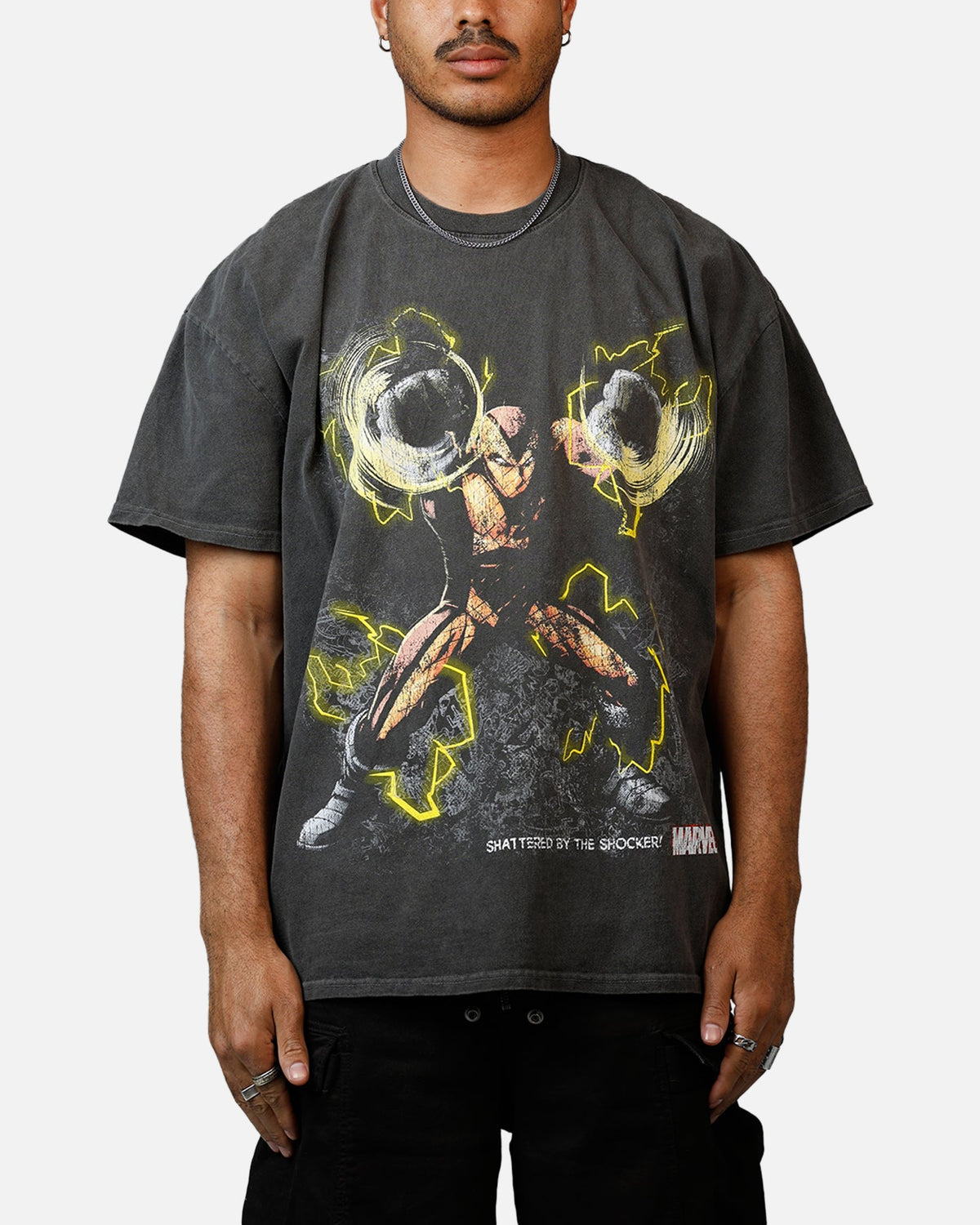 Goat Crew Marvel Villians Shocker Heavy T-Shirt Black Wash