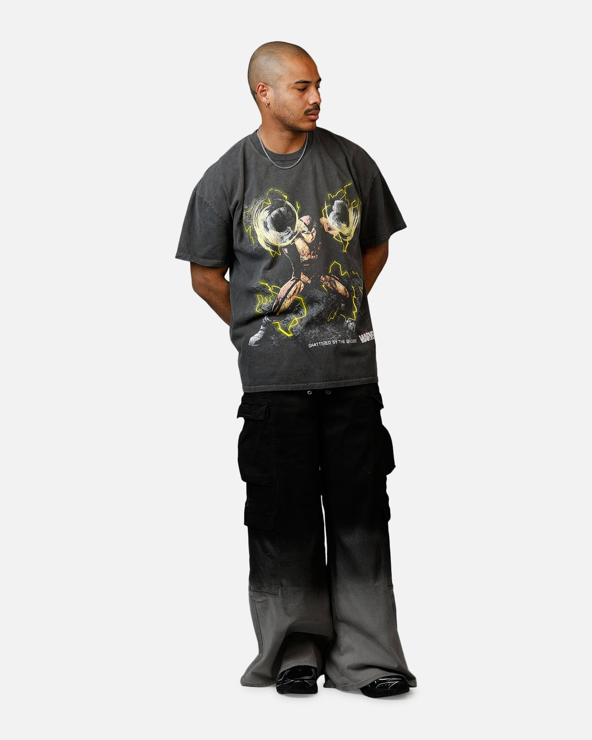 Goat Crew Marvel Villians Shocker Heavy T-Shirt Black Wash