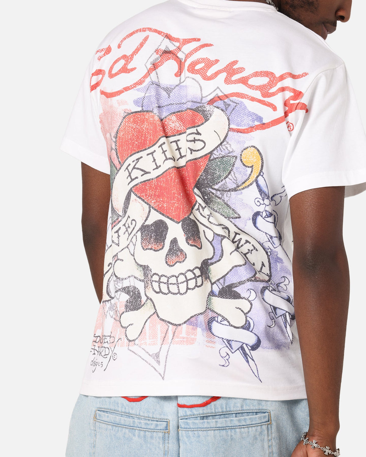 Ed Hardy Love Kills Slowly Vintage T-Shirt White