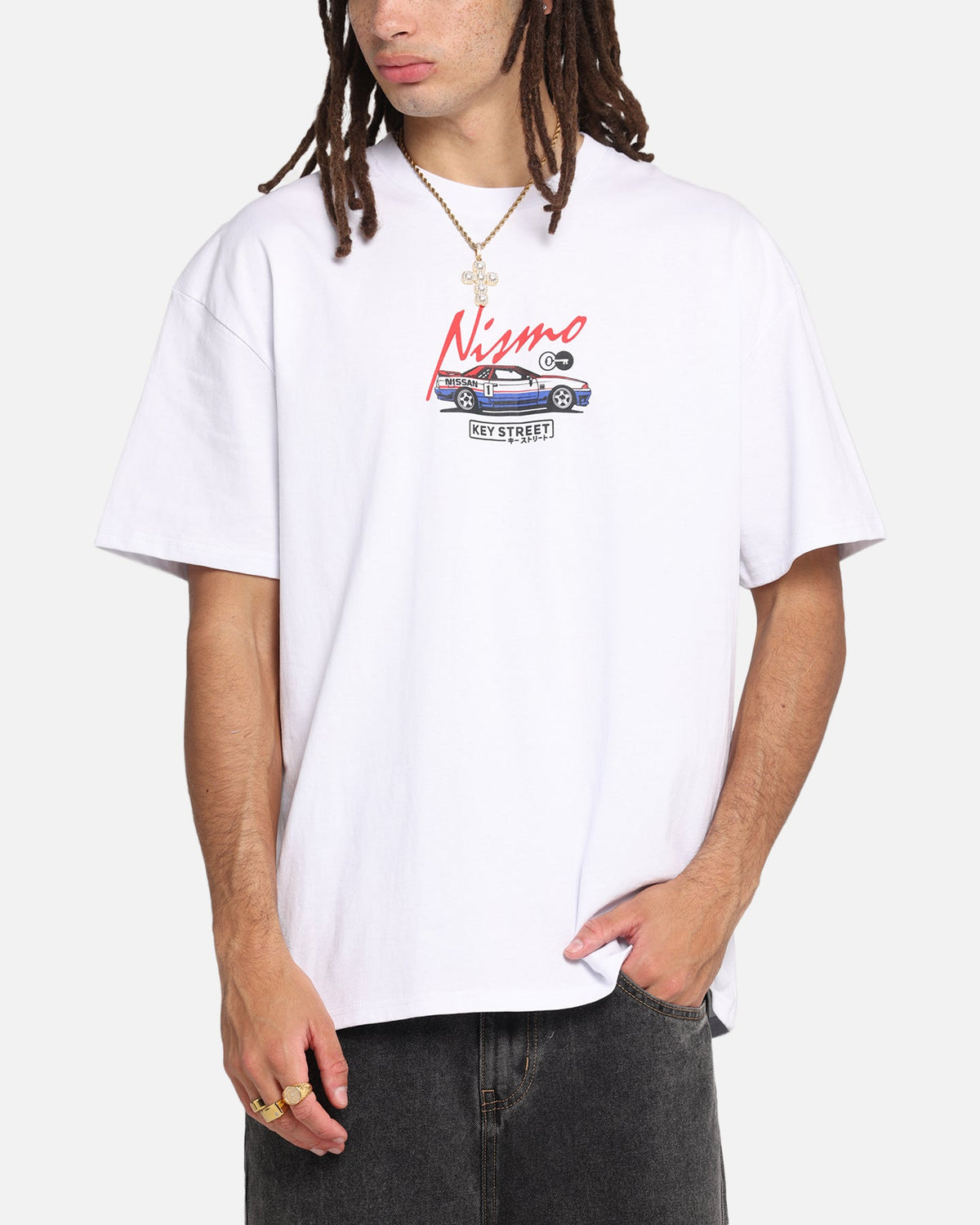Key Street Bathurst Pits T-Shirt White