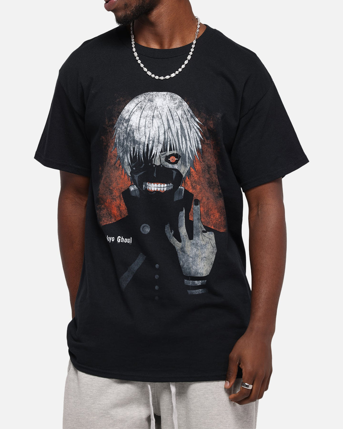 Goat Crew X Tokyo Ghoul Kaneki T-Shirt Black