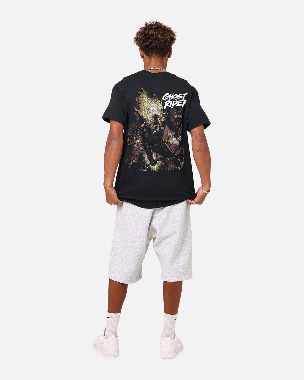 Goat Crew Marvel Ghost Rider Fire T-Shirt Black