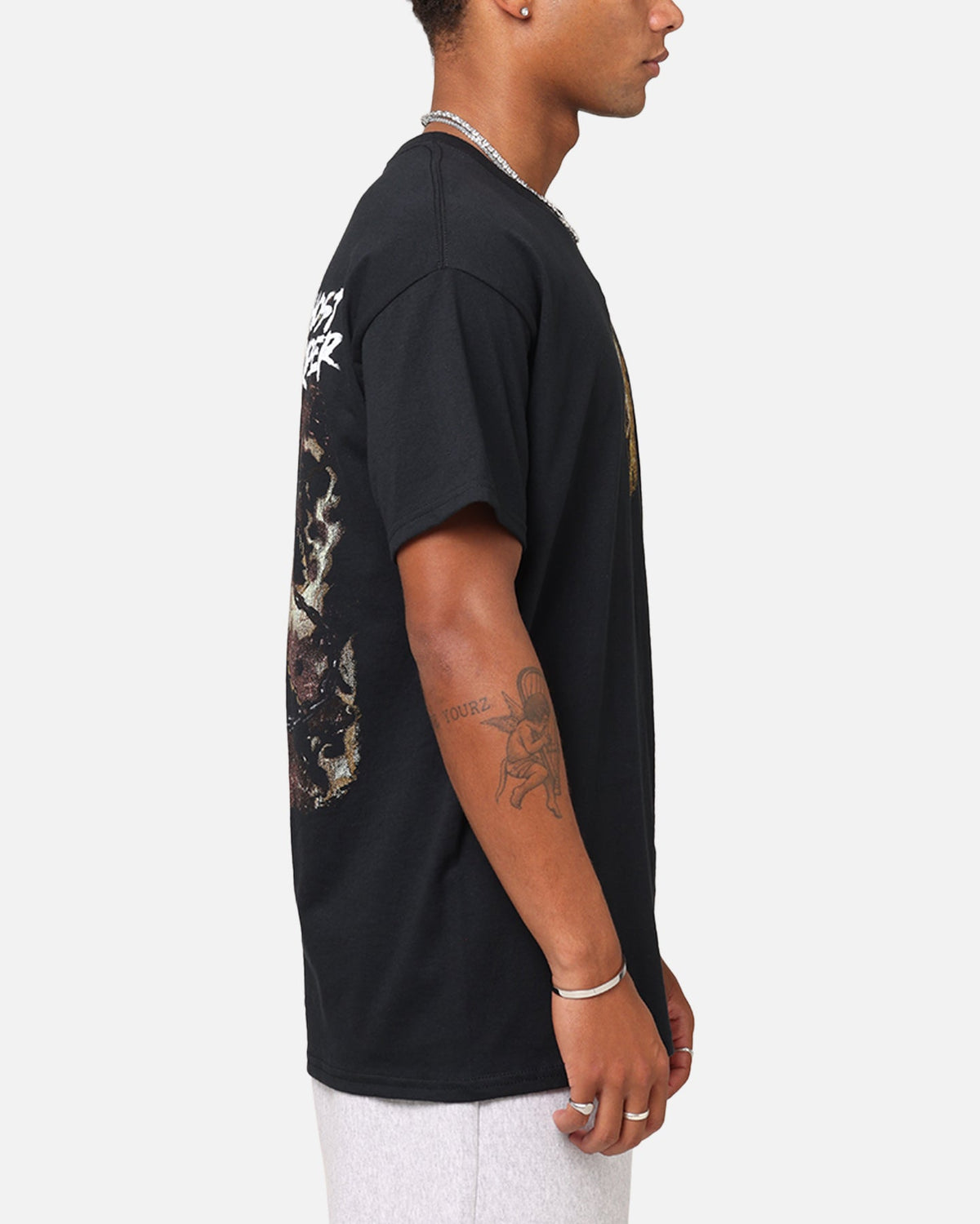Goat Crew Marvel Ghost Rider Fire T-Shirt Black