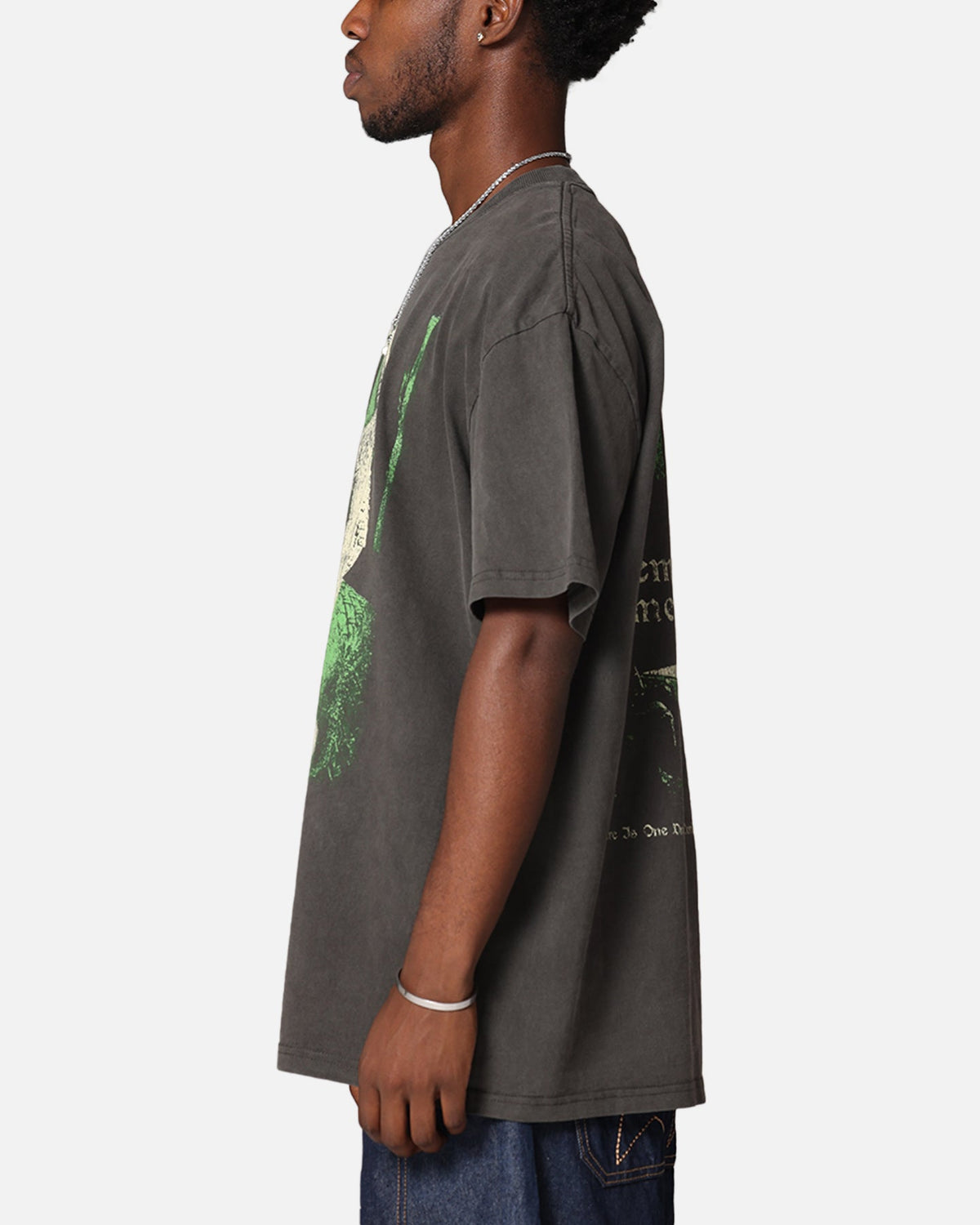 American Thrift X Lord Of The Rings Gimli Toss Heavy T-Shirt Black Wash