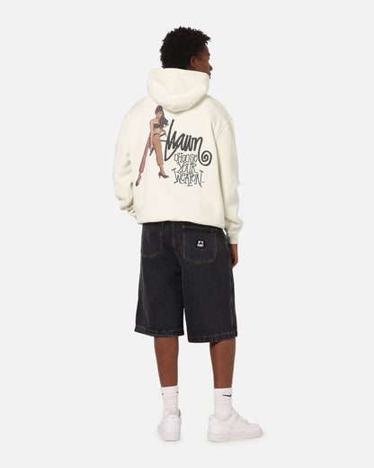 S Double Choose Your Weapon Hoodie Washed White