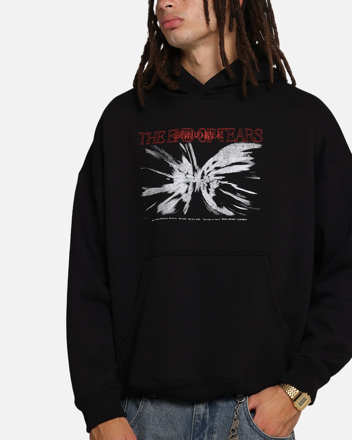 73Studio X Naruto The End Of Tears Premium Hoodie Black
