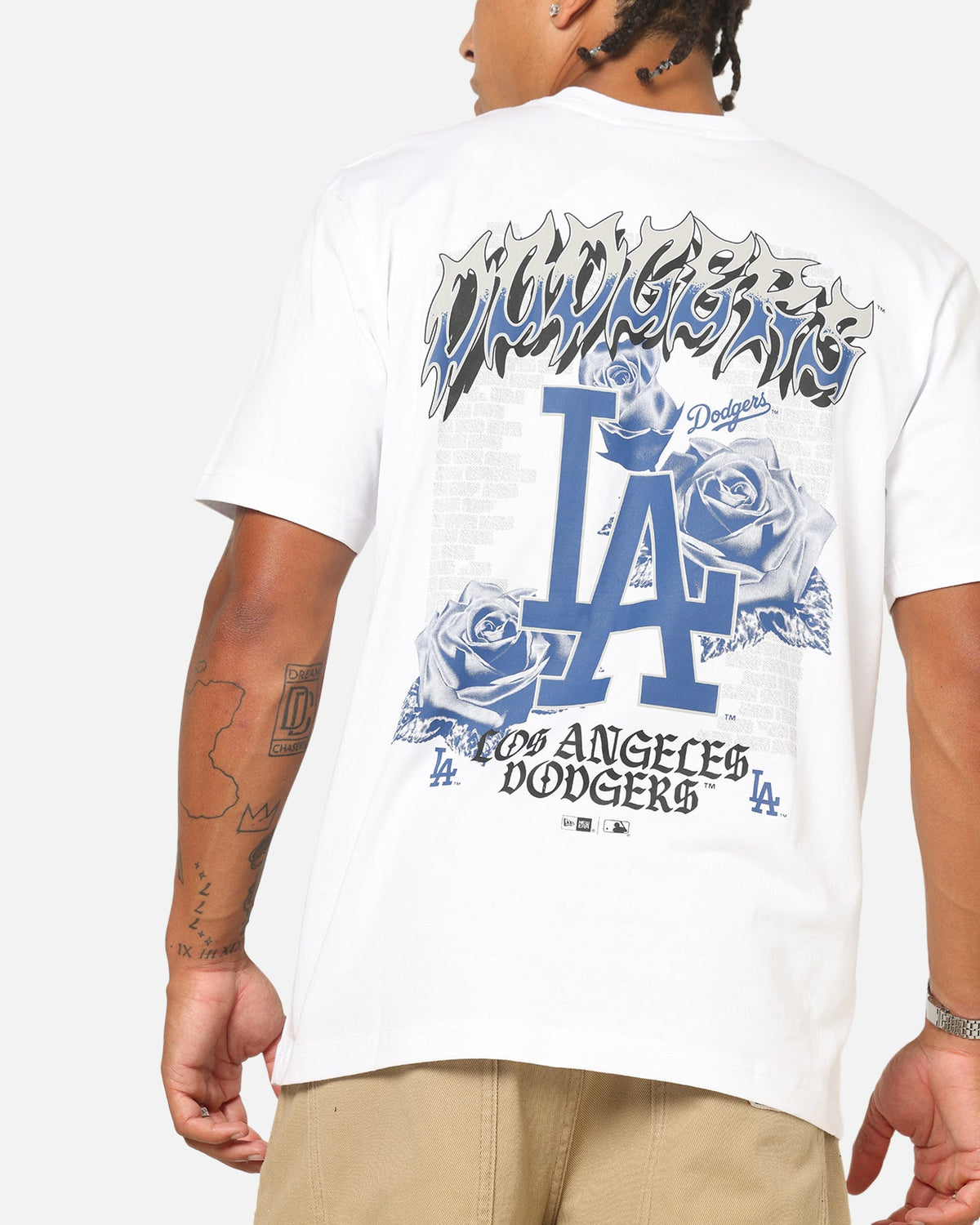 New Era Los Angeles Dodgers Rose Oversized T-Shirt White