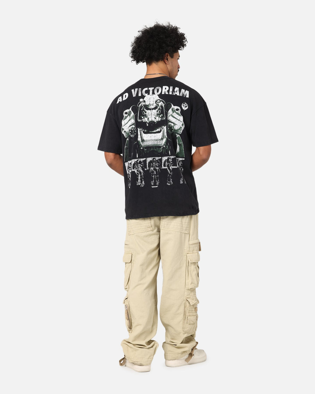 73Studio X Fallout '15 Fallout 4 Vintage T-Shirt Black Acidwash