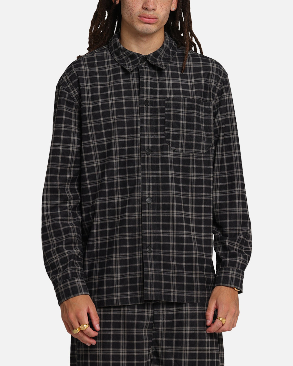 XXIII Plaid Corduroy Jacket Black/Grey