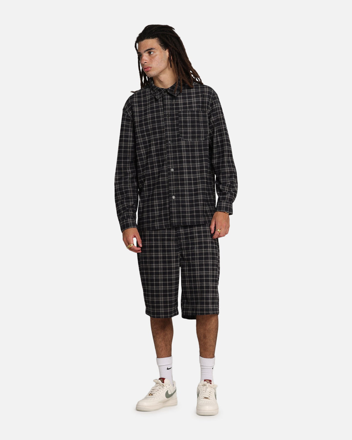 XXIII Plaid Corduroy Jacket Black/Grey