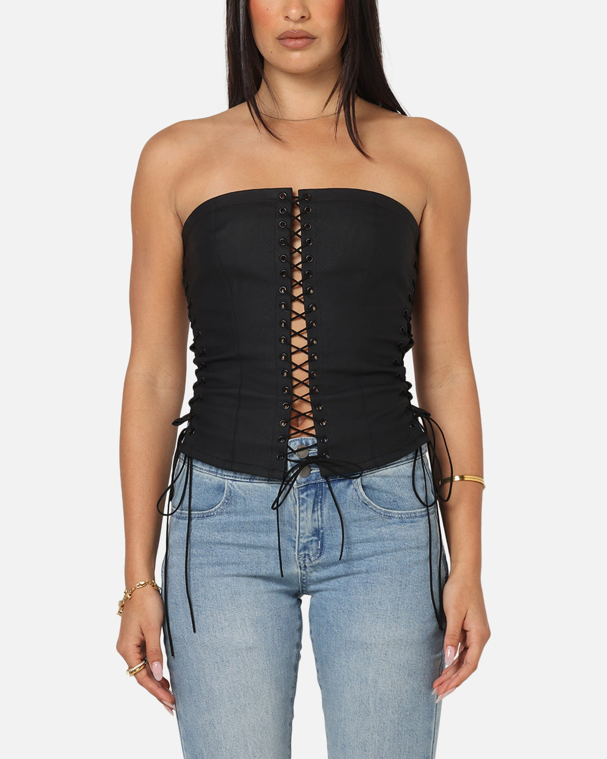 Ed Hardy Women's Seige Corset Black