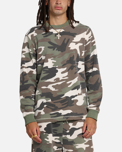 XXIII Printed Thermal Long Sleeve T-Shirt Camo