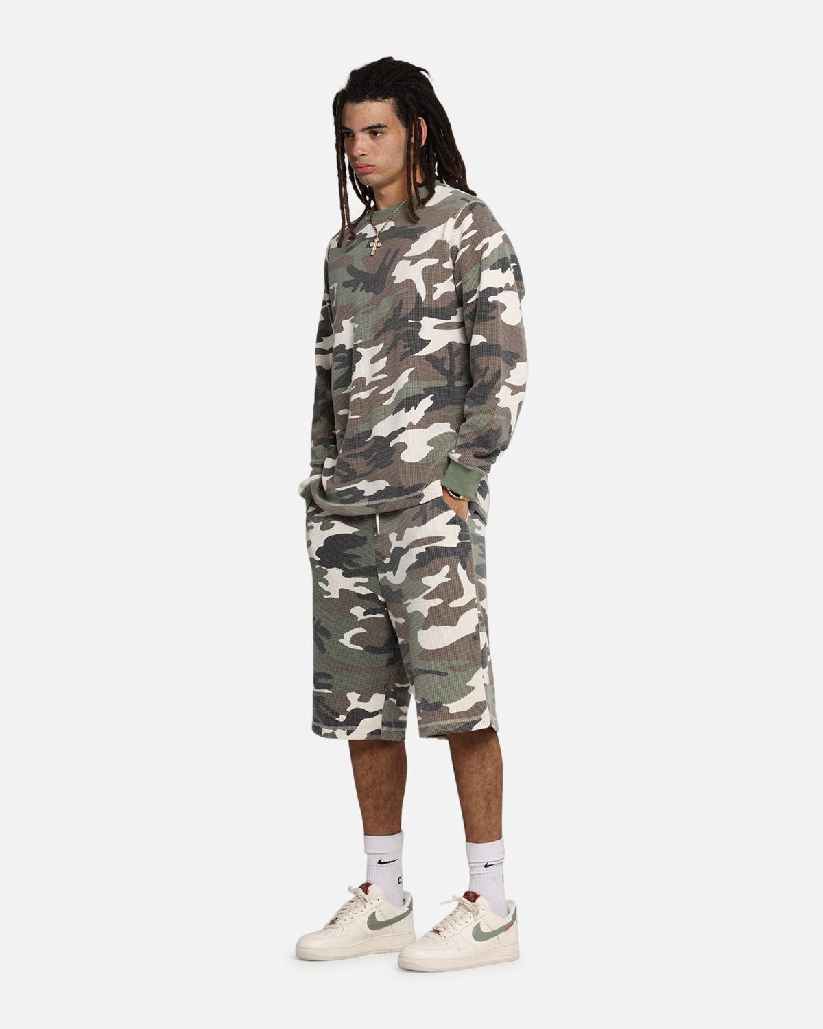 XXIII Printed Thermal Long Sleeve T-Shirt Camo