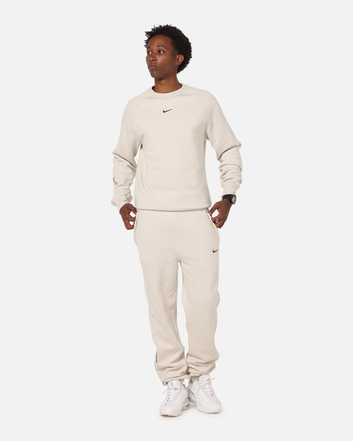 Nike Nocta Fleece Crewneck Lt Orewood Brown