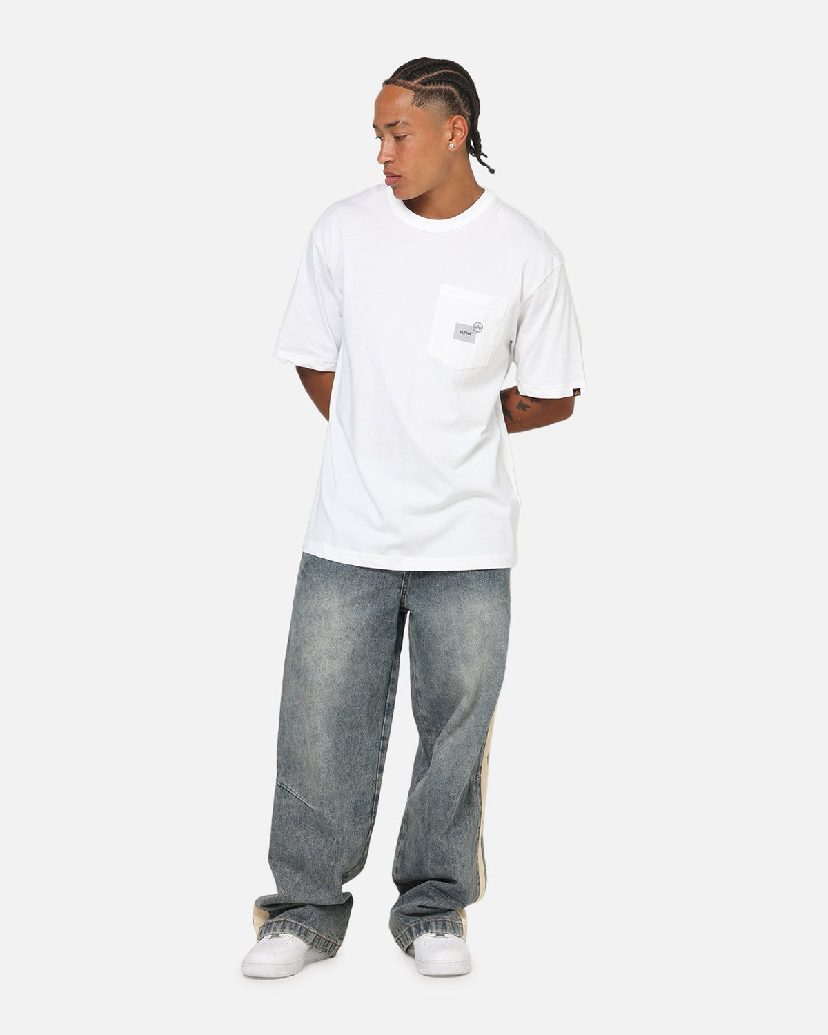 Alpha Industries Uniform Pocket A.I T-Shirt White