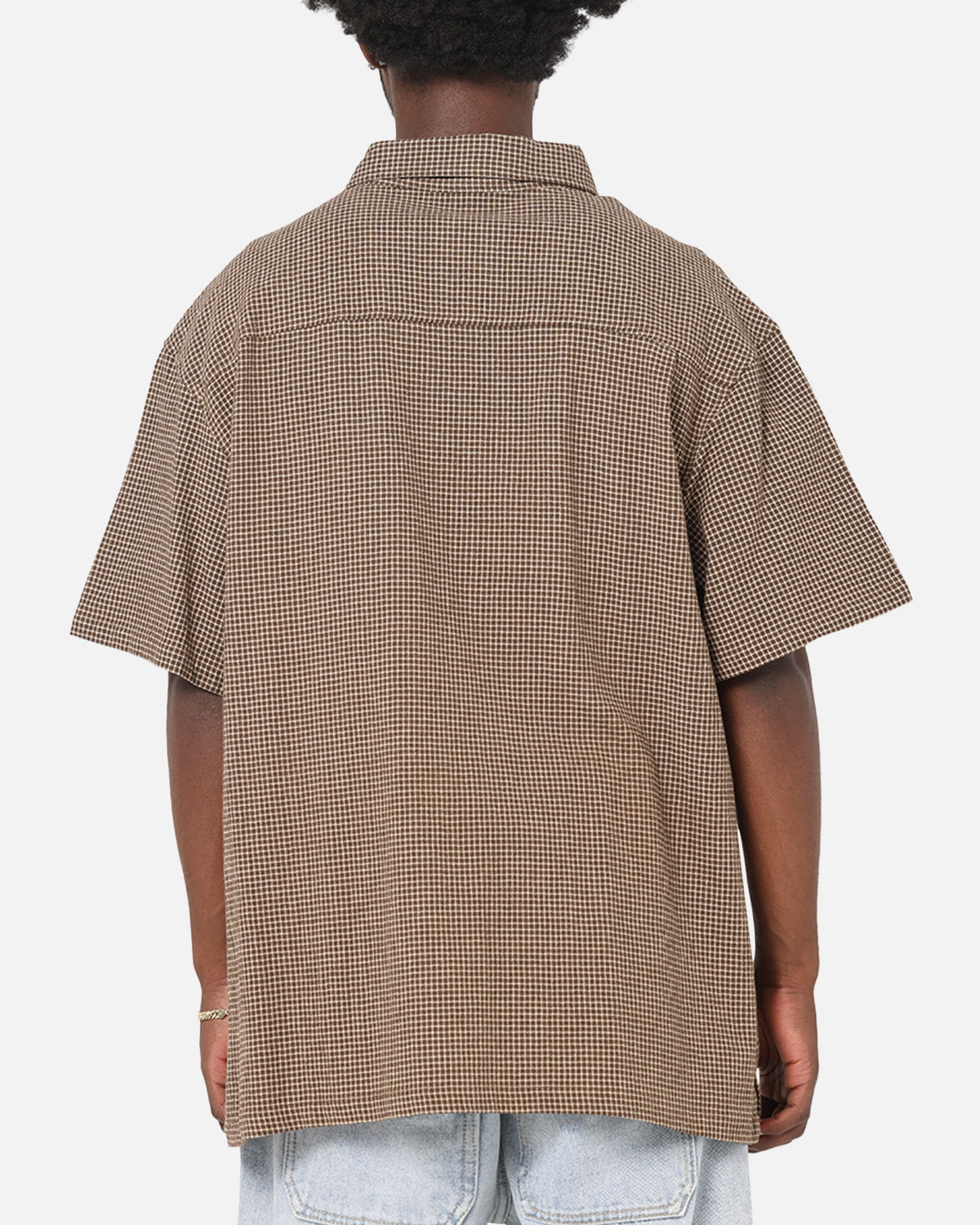 X-Large Liam Button Up Shirt Brown
