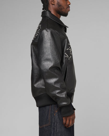 Loiter Imperial Vegan Leather Jacket Black