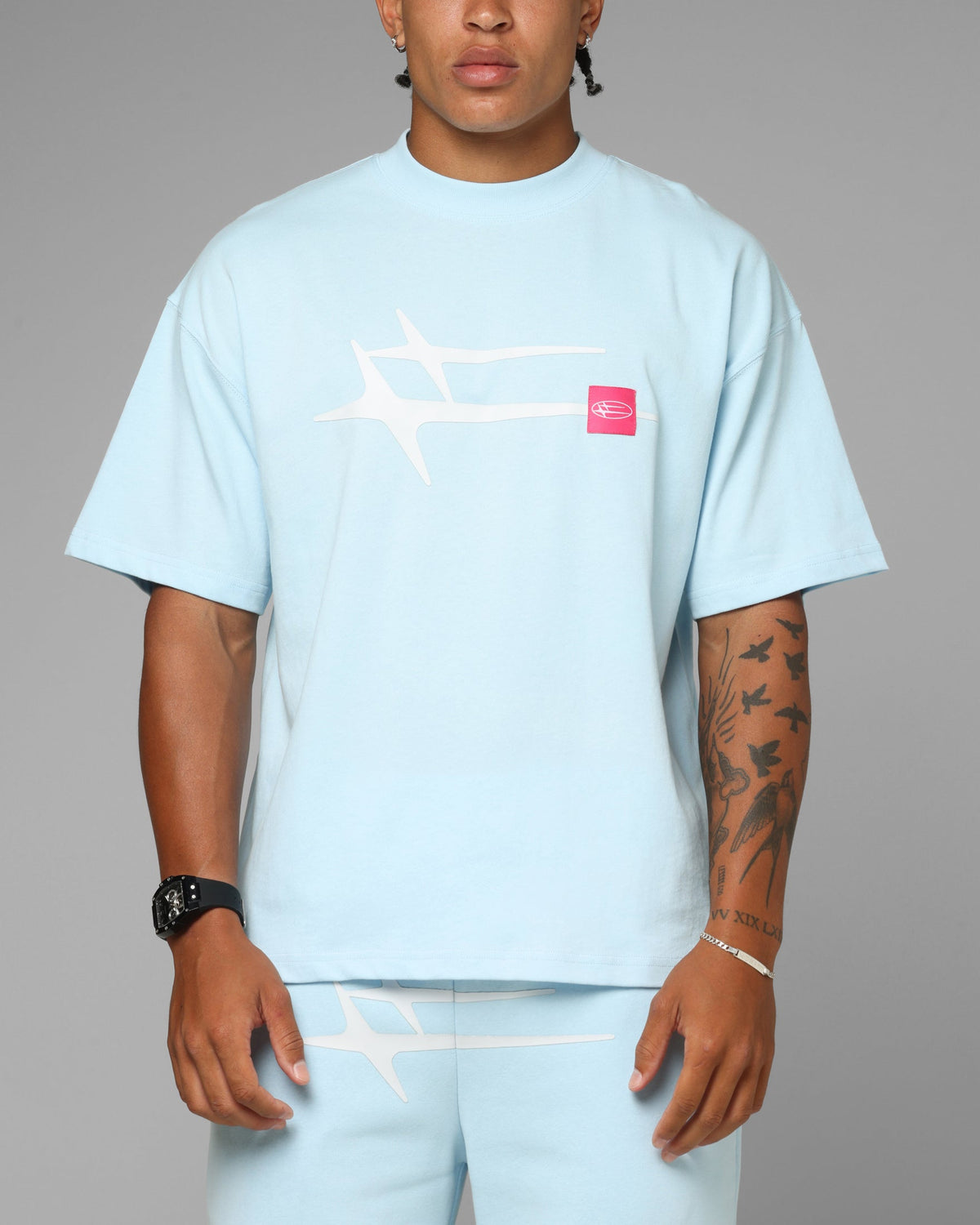Loiter Hybrid Premium T-Shirt Light Blue