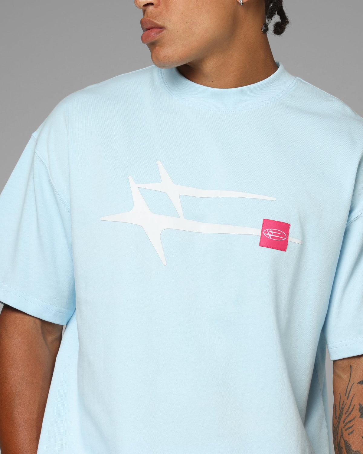 Loiter Hybrid Premium T-Shirt Light Blue