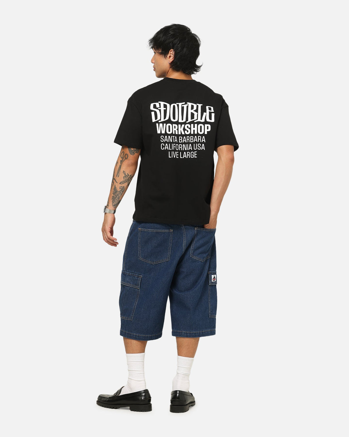 S Double Workshop T-Shirt Black