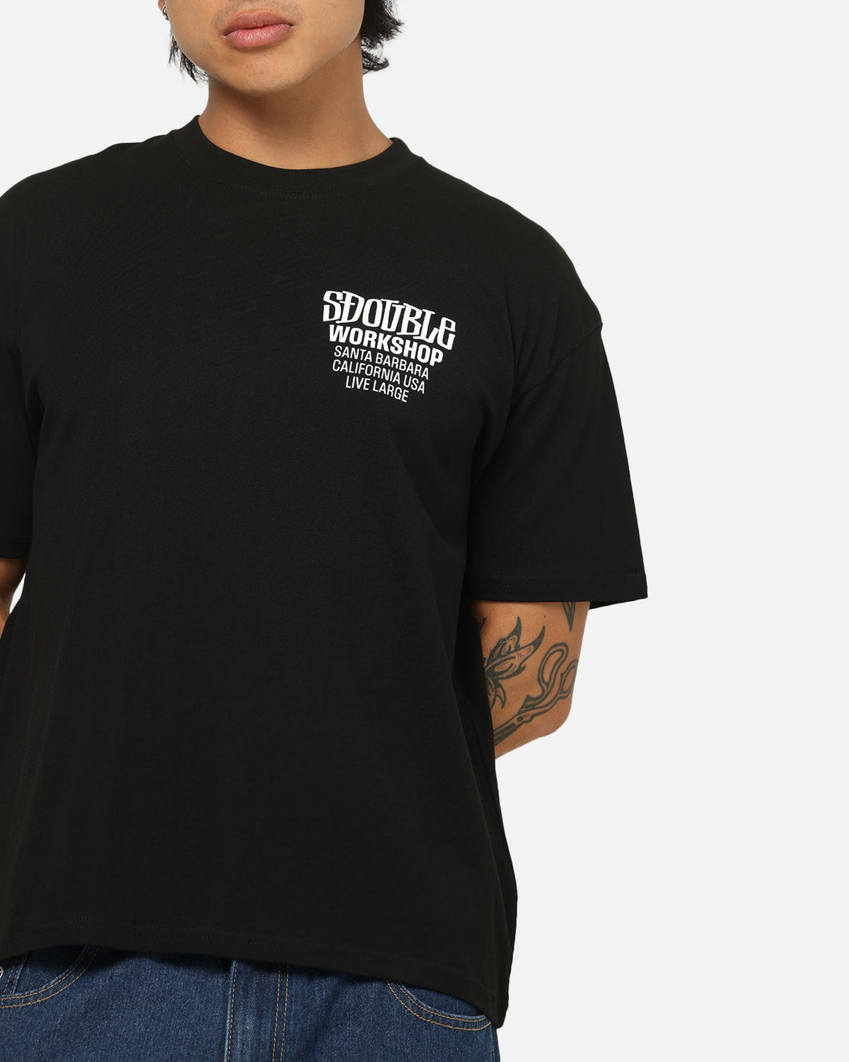 S Double Workshop T-Shirt Black