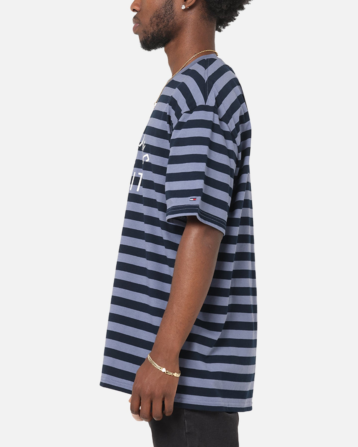 Tommy Jeans Relax Stripe Graphic T-Shirt Dark Night Navy