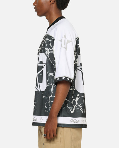 Vouseti V-Neck Football Jersey Black