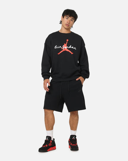 Jordan Brooklyn AJ6 Fleece Crewneck Black/Infrared