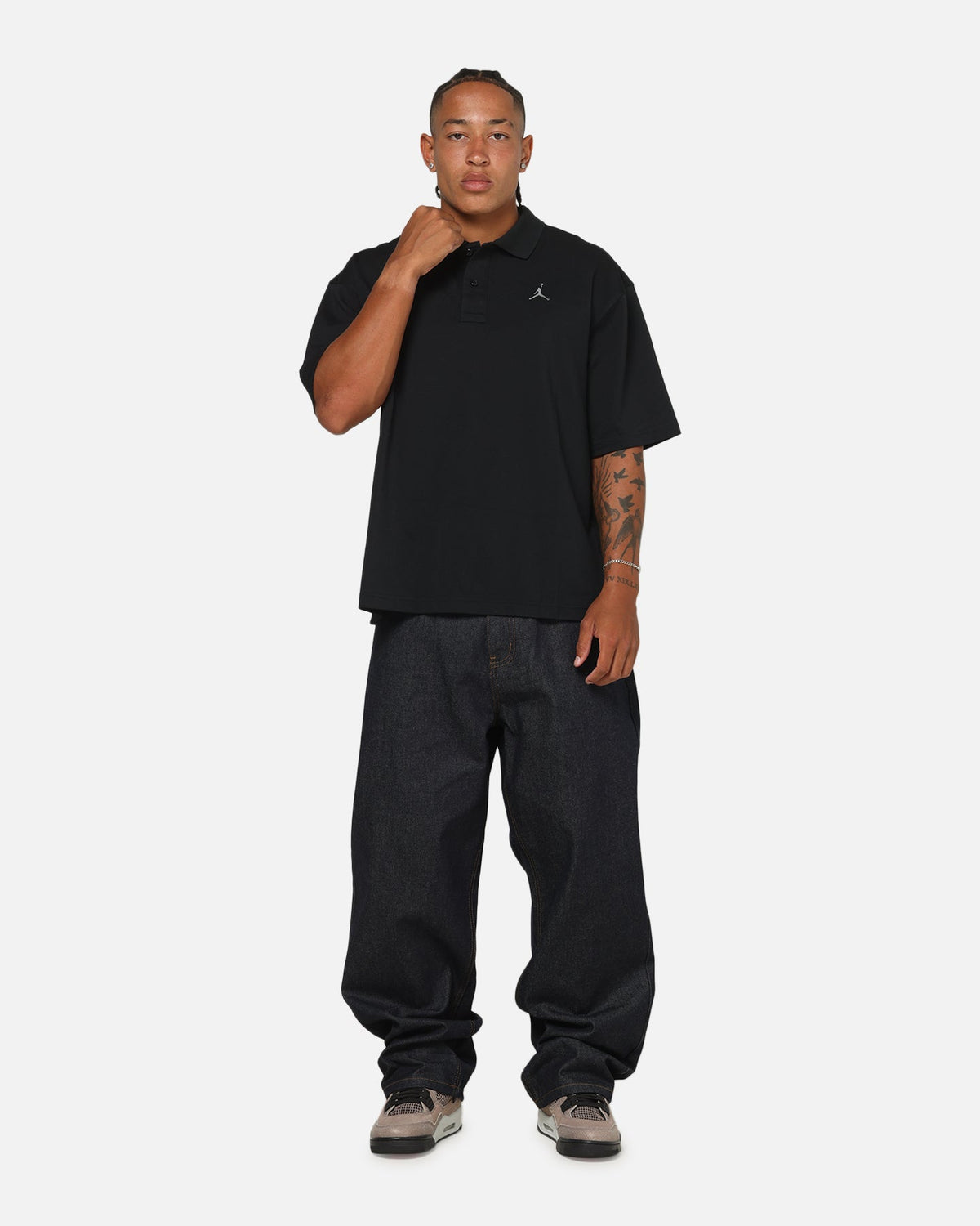Jordan Jumpman Brooklyn Polo Top Black/Iron Grey