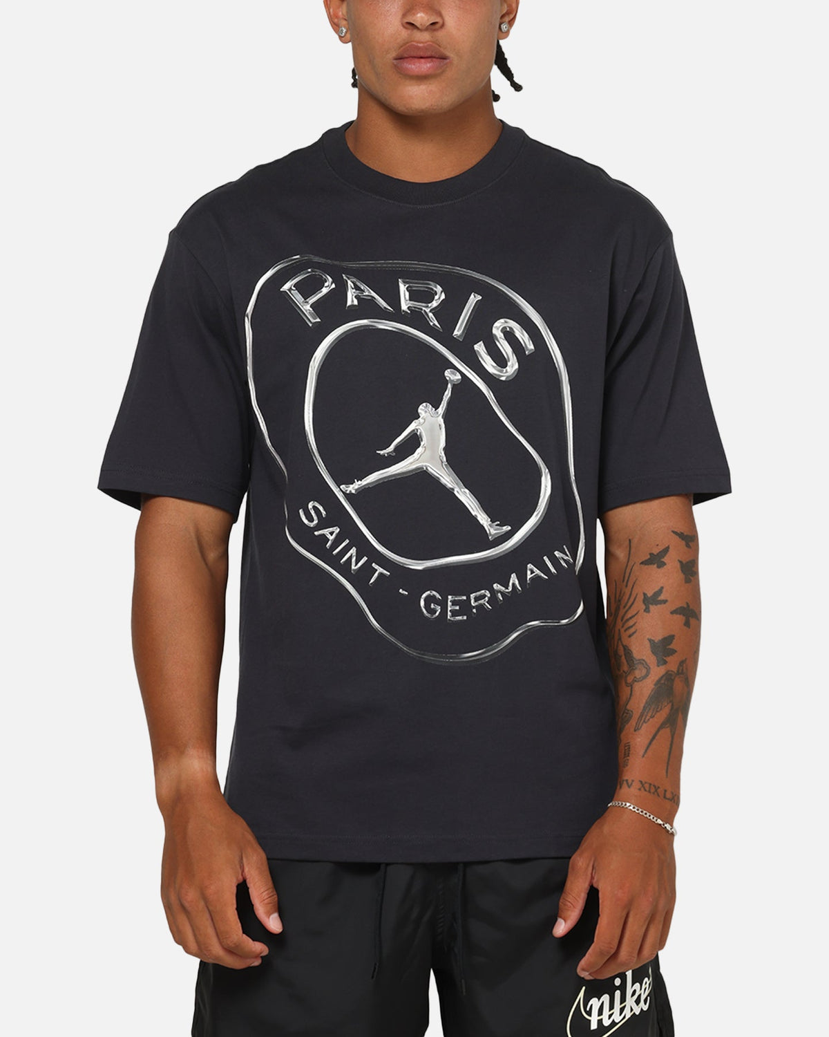 Jordan Jumpman Paris Saint-Germain Practice T-Shirt Oil Gre/White