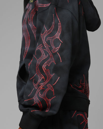 Loiter X Yu-Gi-Oh! Slifer Sky Dragon Zip Hoodie Black Wash