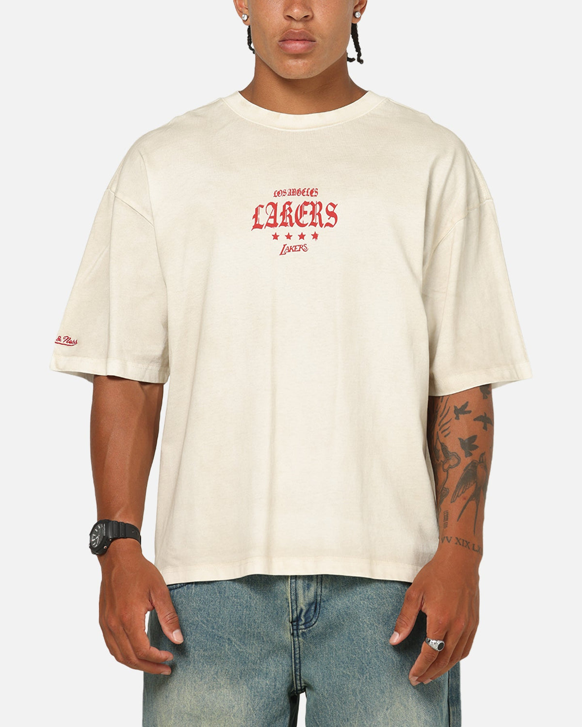 Mitchell & Ness Los Angeles Lakers Star T-Shirt Vintage White