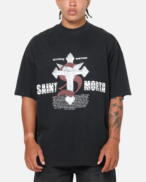 Saint Morta Heavenly Dominion T-Shirt Black Wash