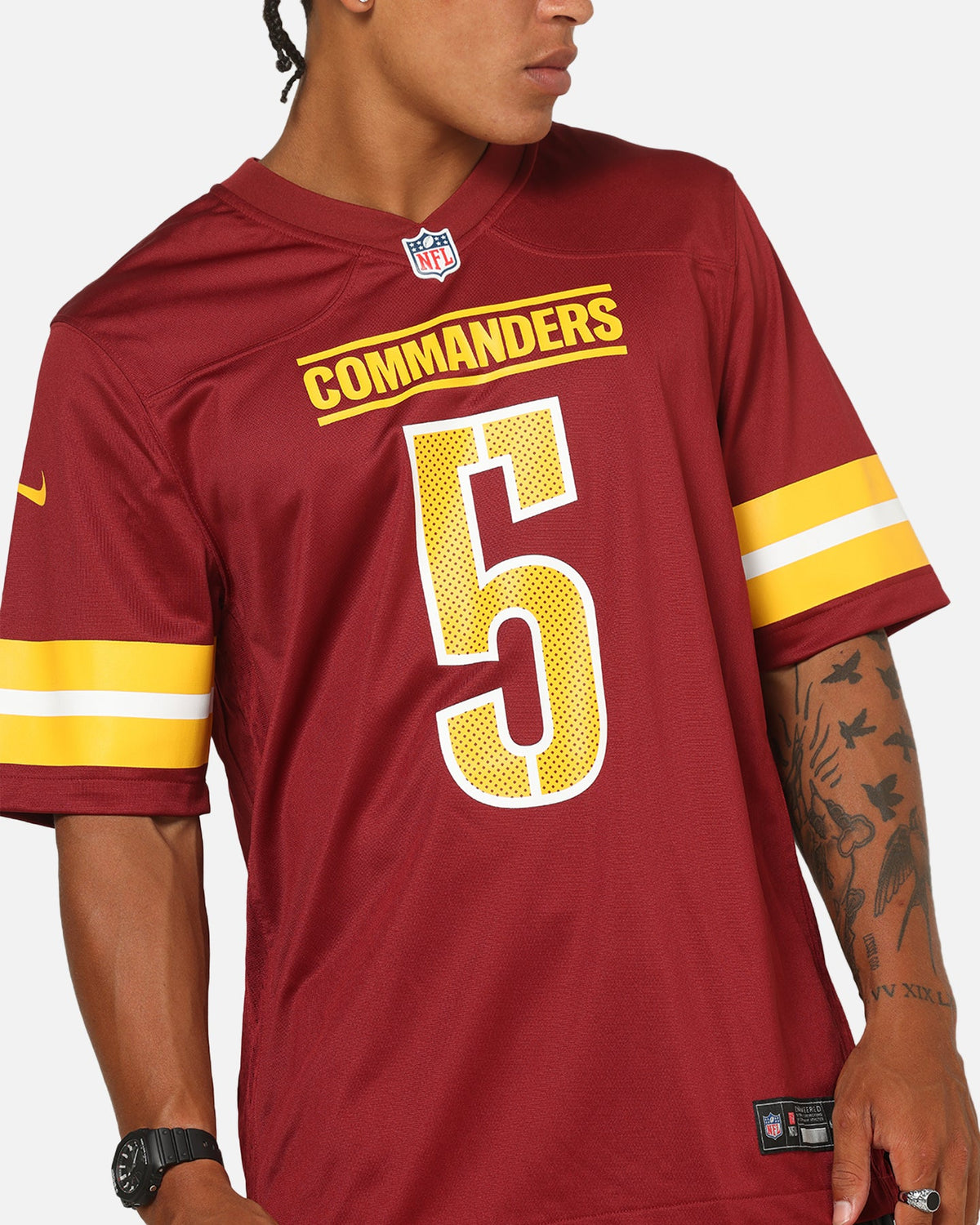 Nike Washington Commanders Jayden Daniels #5 Home Game NFL Jersey Team Red