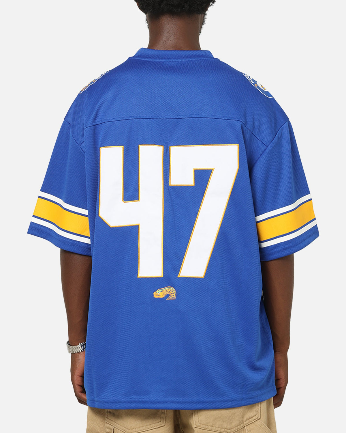Bleacher Athletic Parramatta Eels NRL Gridiron Mesh Jersey Official Team Color