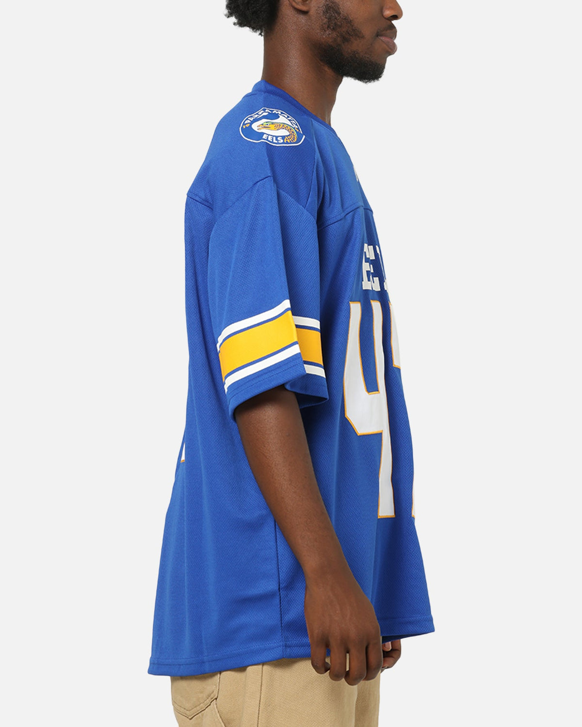 Bleacher Athletic Parramatta Eels NRL Gridiron Mesh Jersey Official Team Color