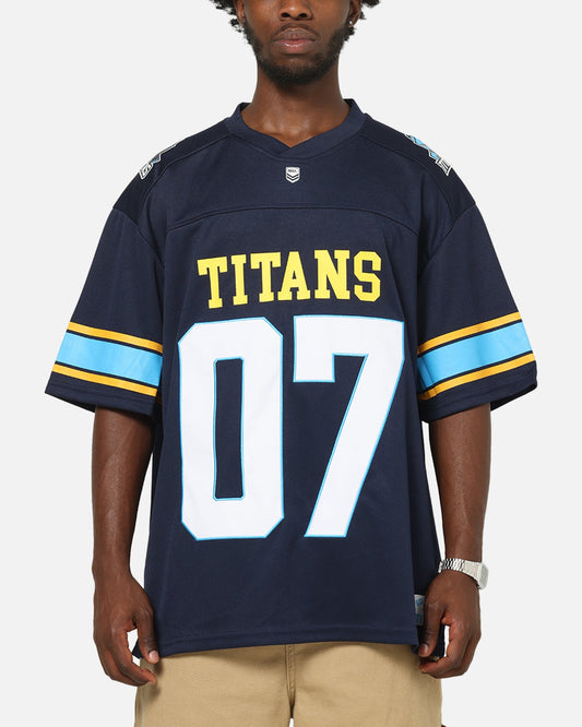 Bleacher Athletic Gold Coast Titans NRL Gridiron Mesh Jersey Official Team Color