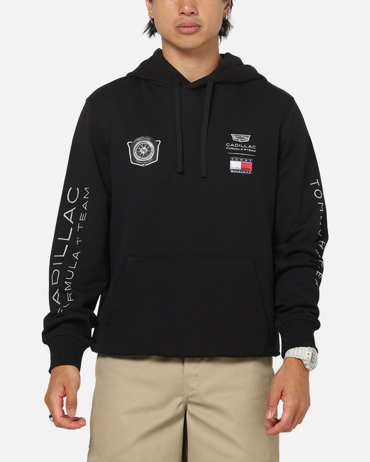 Tommy Hilfiger X Cadillac Formula 1 Team Car Graphic Hoodie Black